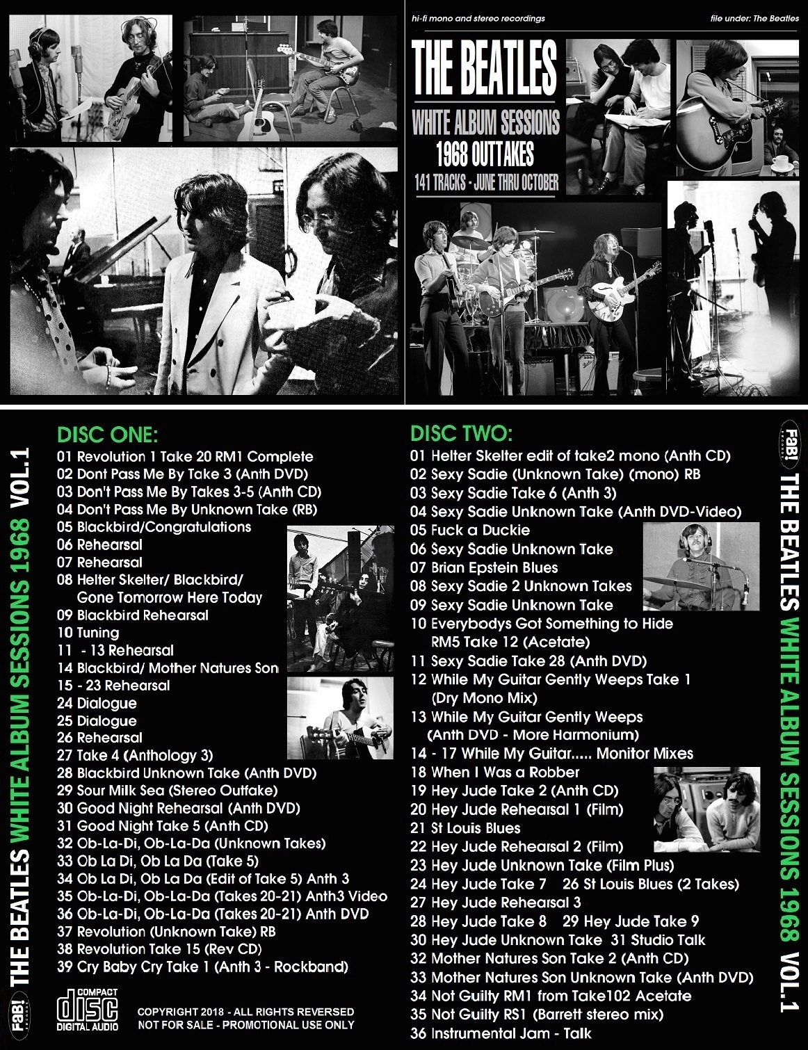 The Beatles - White Album Sessions 1968 Outtakes Vol.1 (2 CD Set).jpg